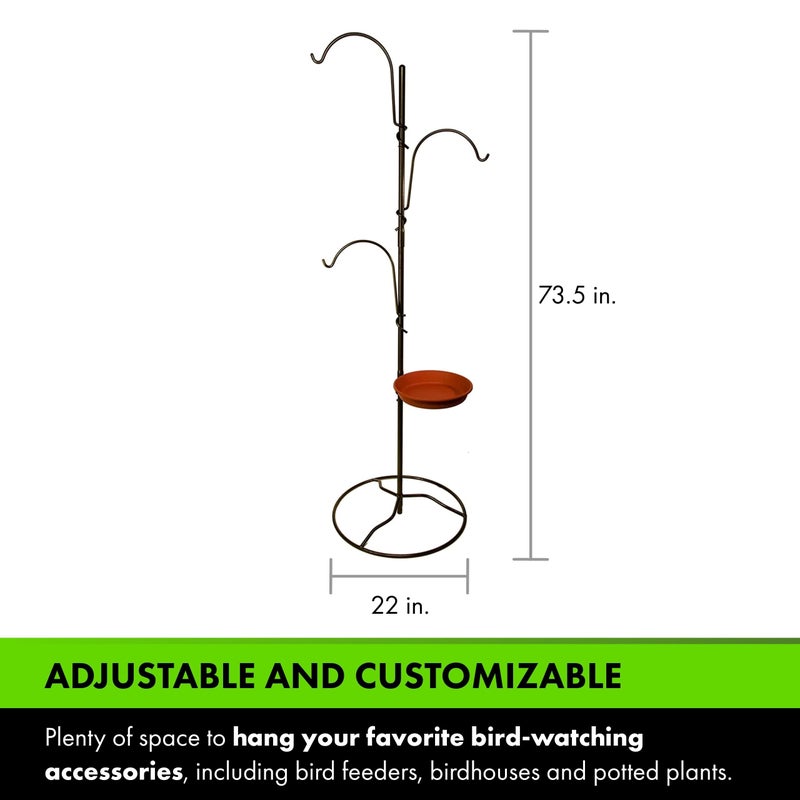 Yard Butler Yard Tree Bird Center, IYTBC-4 Garden Accessory for Outdoor Hanging - Steel Construction - Easy Installation - Functional & Decorative - Image 5